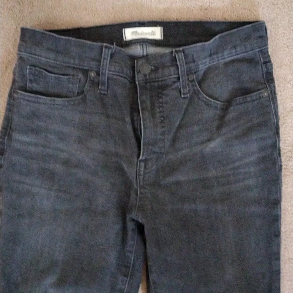 Madewell Distressed 9 Inch Rise Skinny Jeans